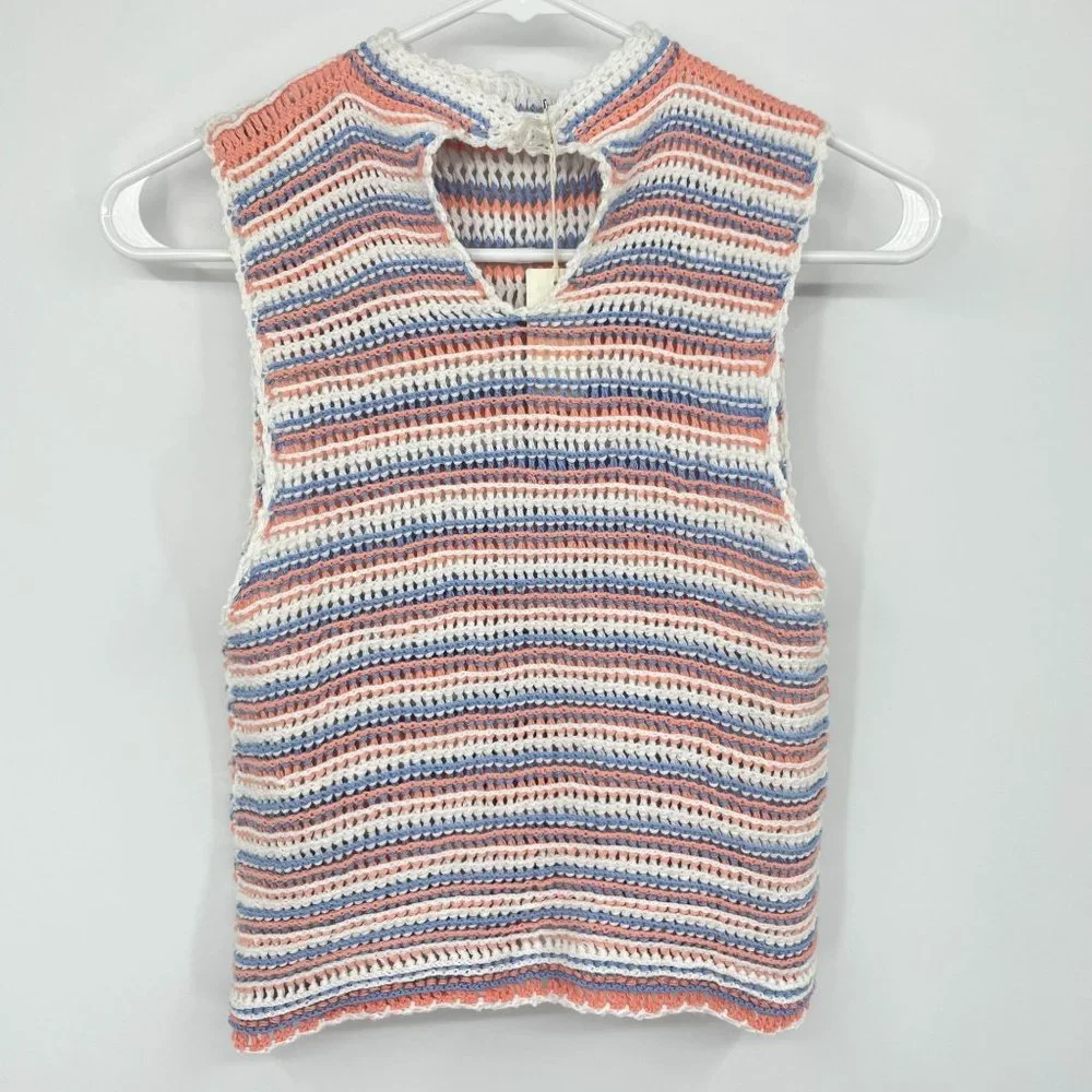 Free People Bright Sun Crochet Tank Top - Picture 3 of 6
